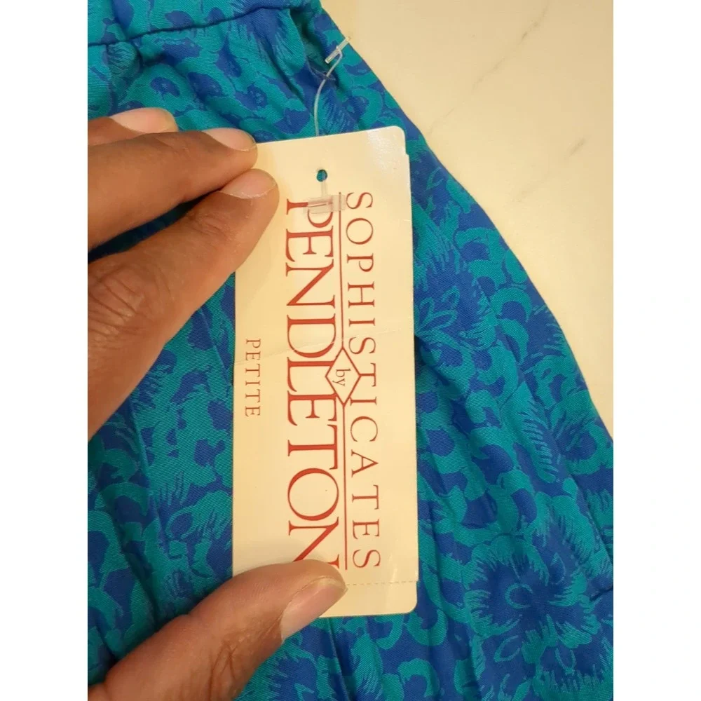 NWT VTG Sophisticates By Pendleton Womens‎ Sz 12 Made In USA A Line Floral Skirt